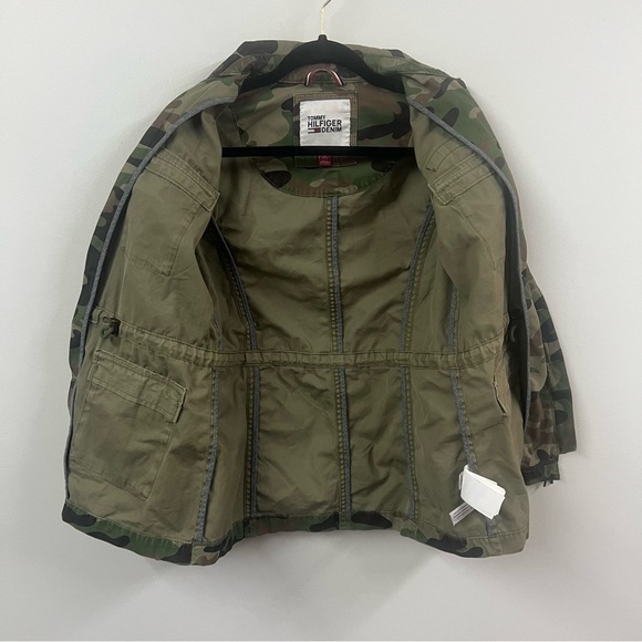 Tommy Hilfiger Denim Camo Field Utility Military Jacket - Picture 13 of 15
